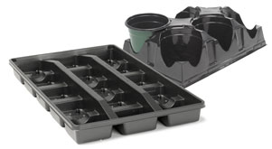 Trays Transport Square Pot Nursery Landscape Seedling Plant Landmark Plastic Transport Trays Coordinate With Various Pot Sizes